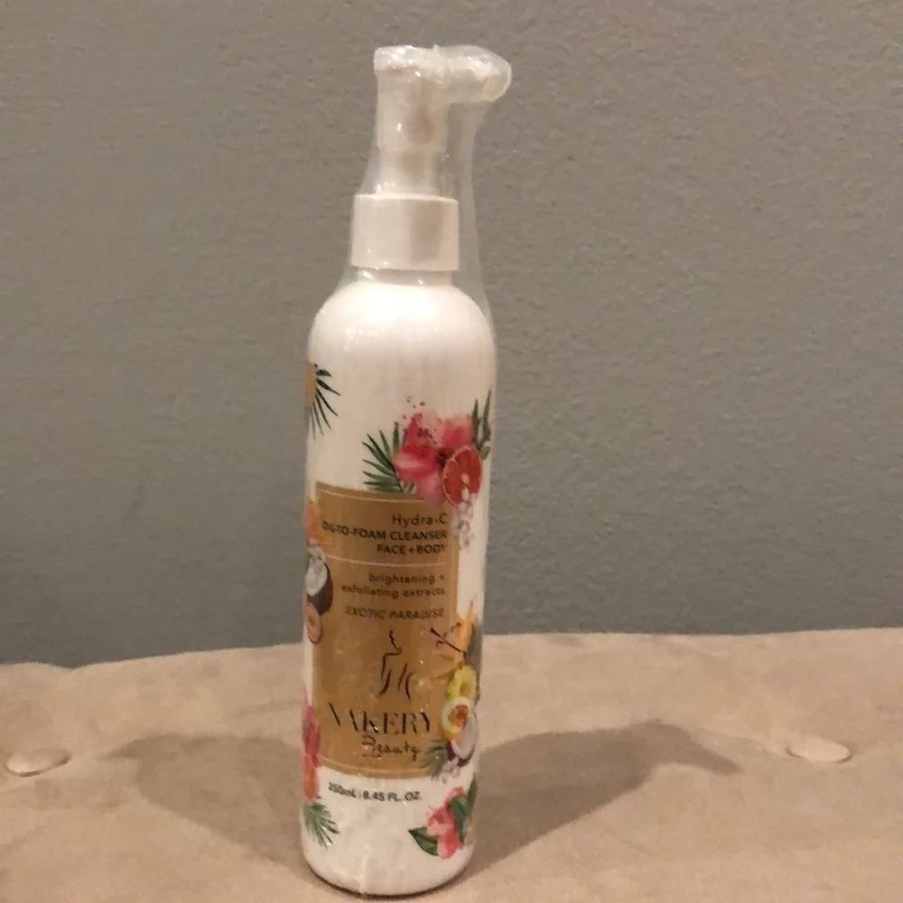 Nakery Beauty Hydra-C Oil to Foam Cleanser for Face + Body